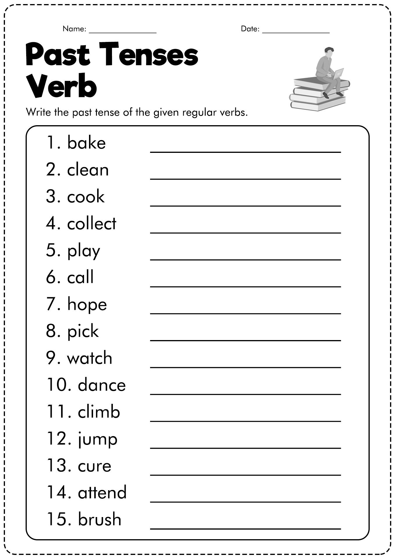 21 2Nd Grade English Worksheets Verbs