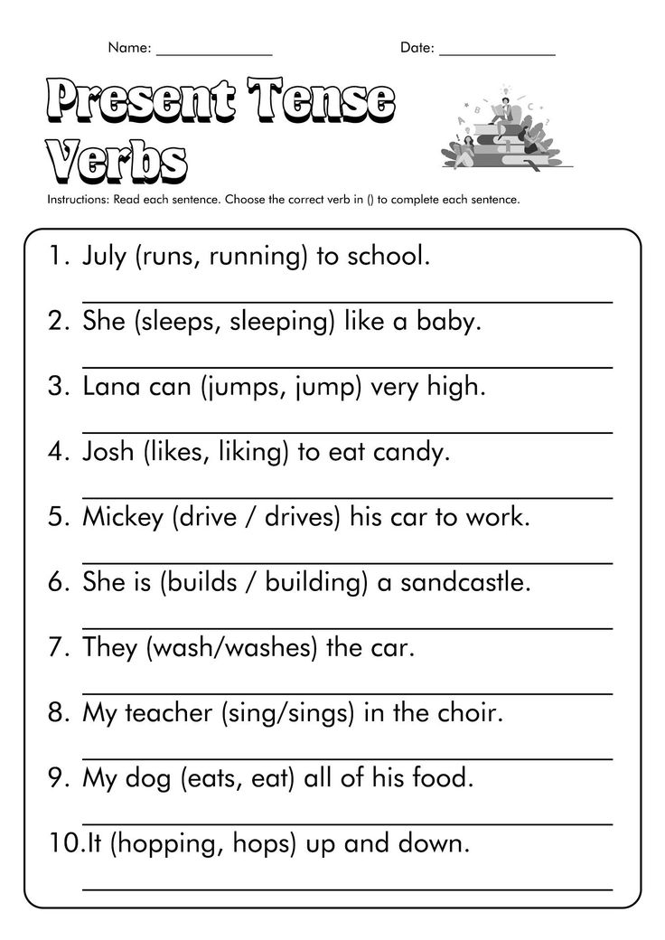 21 2Nd Grade English Worksheets Verbs