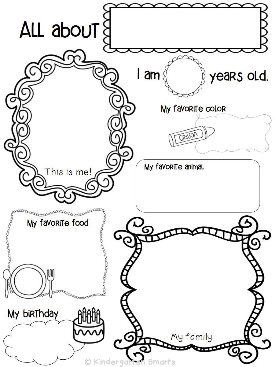 21 2Nd Grade Worksheets All About Me