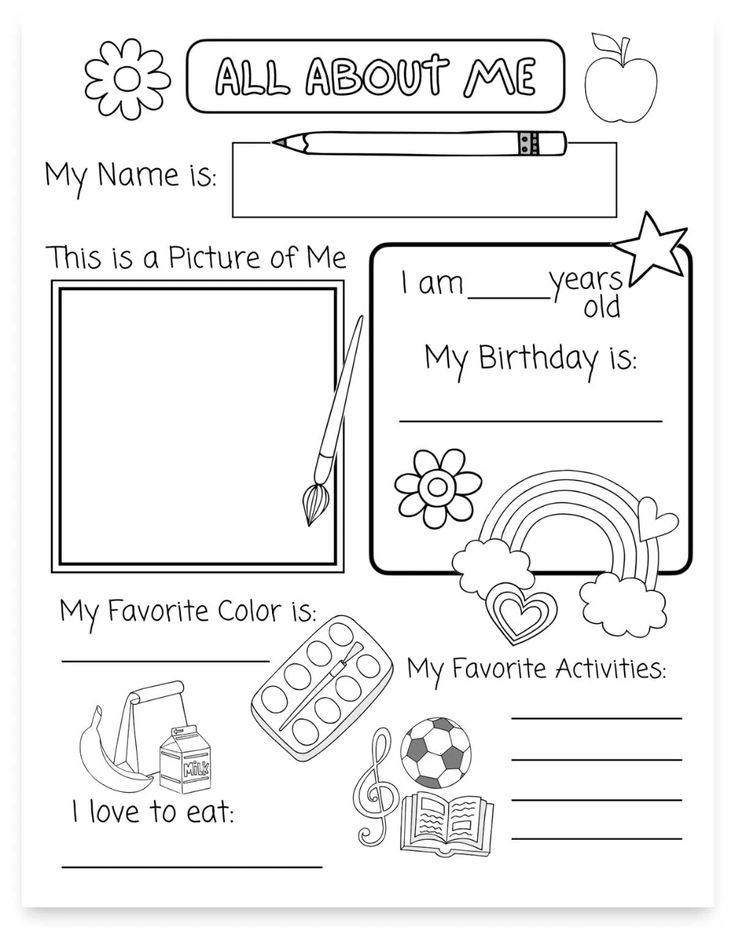 21 2Nd Grade Worksheets All About Me