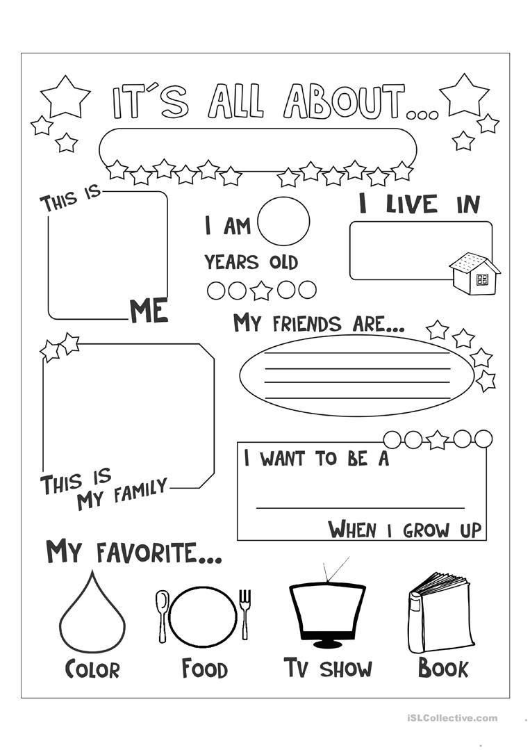 21 2Nd Grade Worksheets All About Me