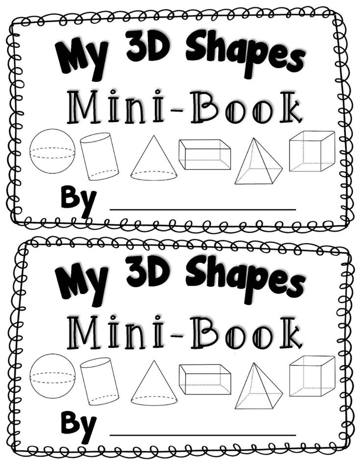 21 3D Shapes Kindergarten Activities Worksheets