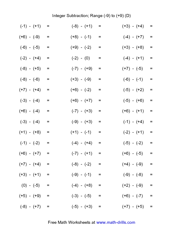 21 Addition And Subtraction Of Whole Numbers Worksheets