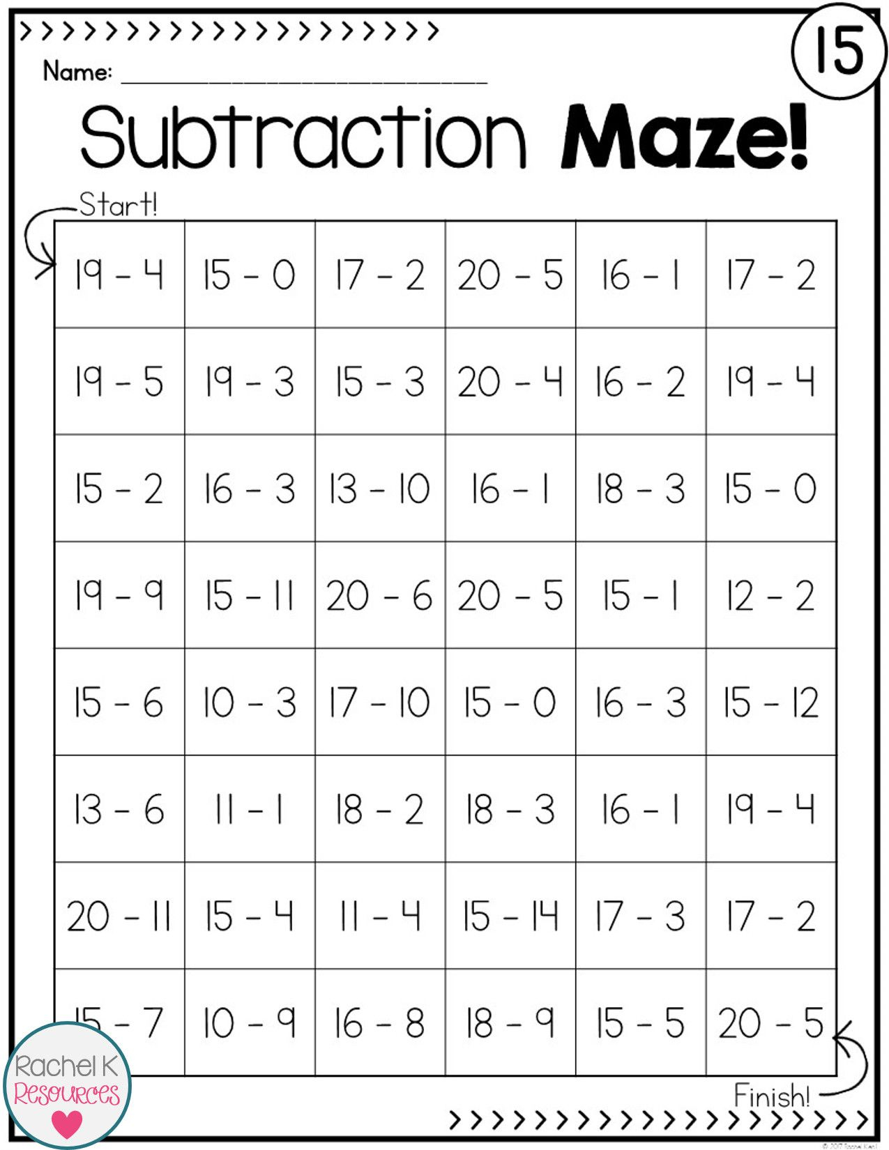 21 Addition And Subtraction Of Whole Numbers Worksheets