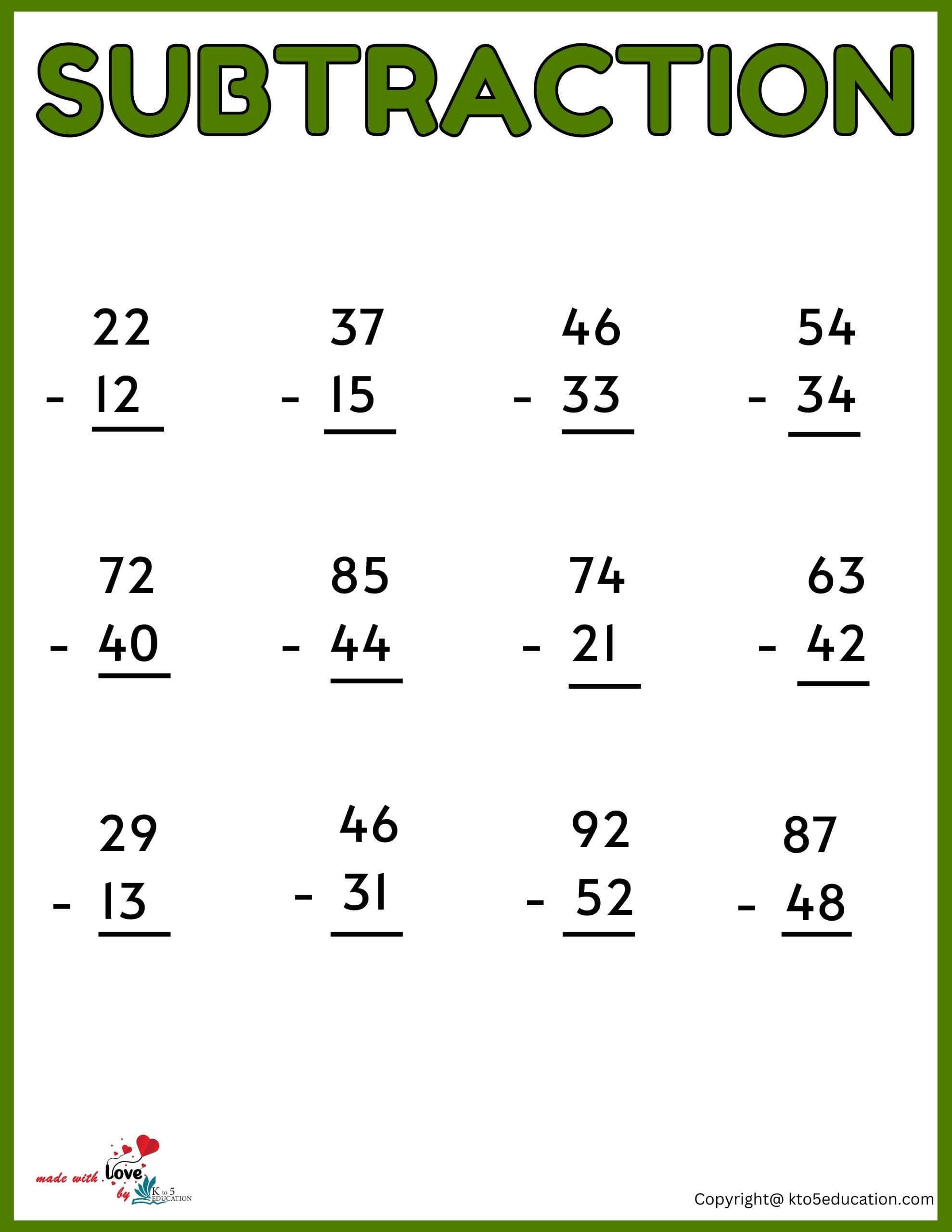 21 Addition And Subtraction Worksheets Grade 6