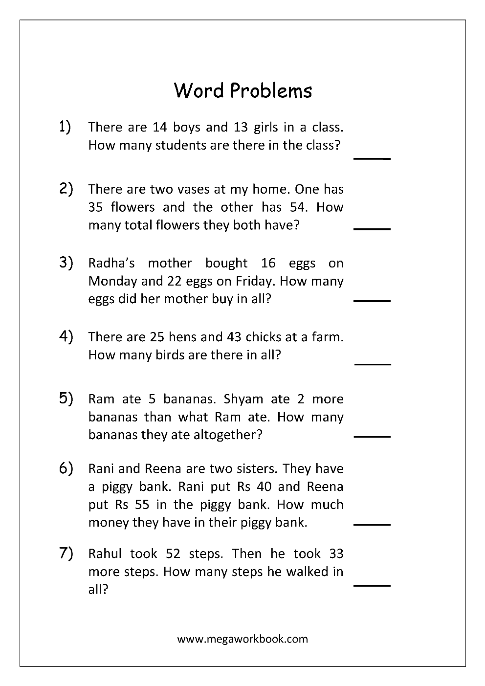 21 Addition And Subtraction Worksheets Grade 6