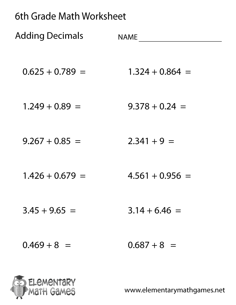 21 Addition And Subtraction Worksheets Grade 6