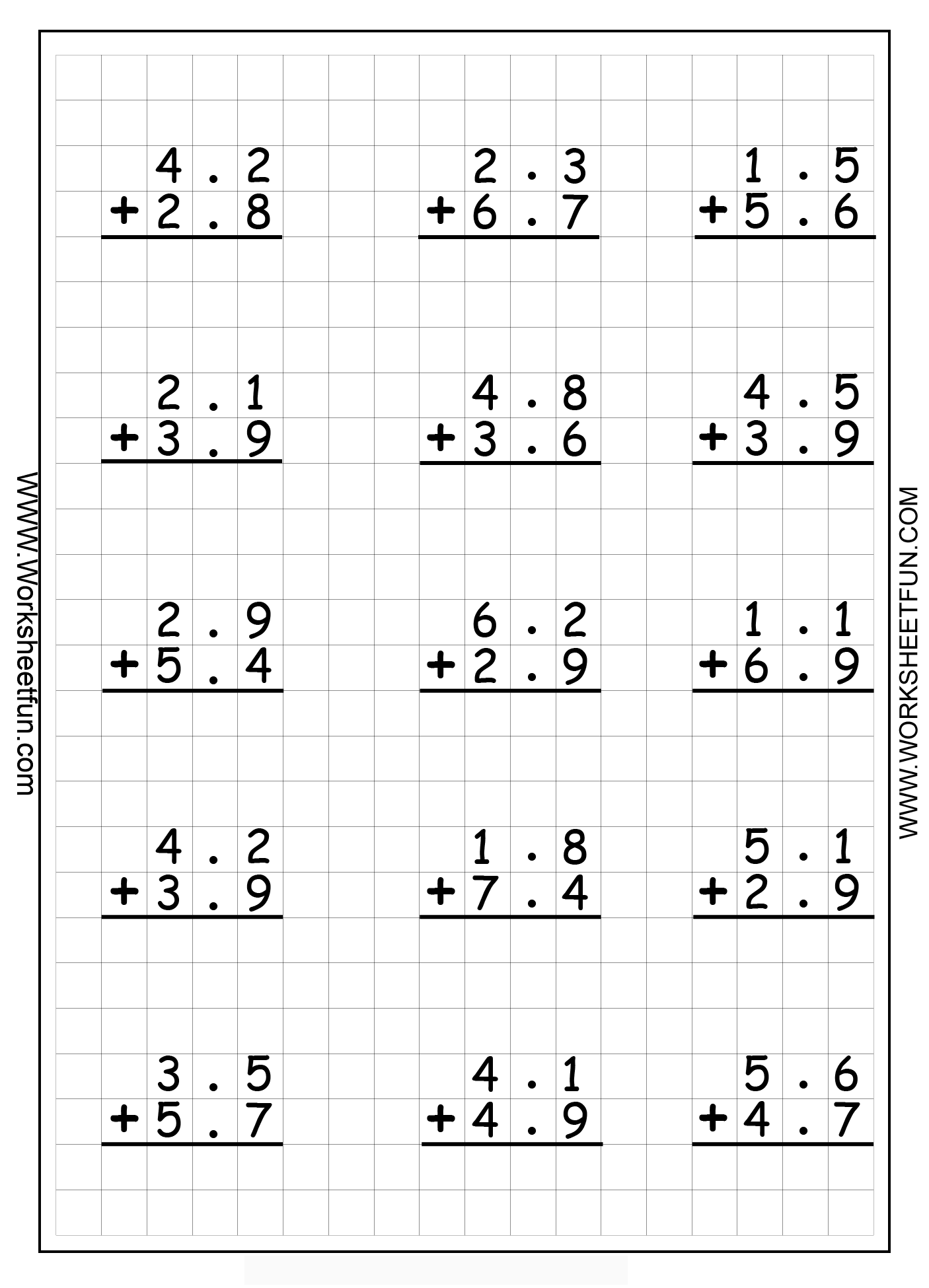 21 Addition With Carrying Worksheets Grade 1