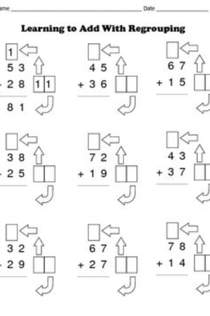 21 Addition With Carrying Worksheets Grade 1