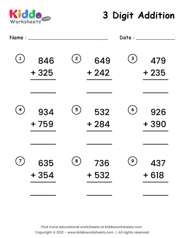 21 Addition With Carrying Worksheets Grade 1