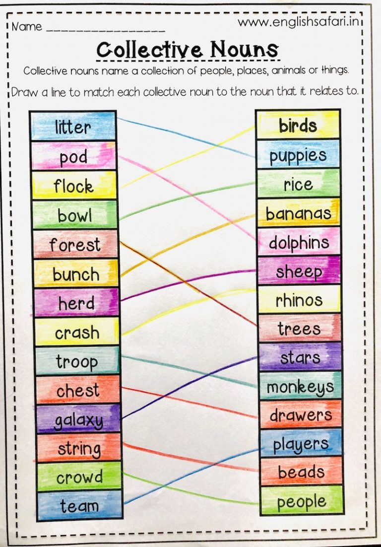 21 Collective Nouns Worksheet 2Nd Grade Worksheets