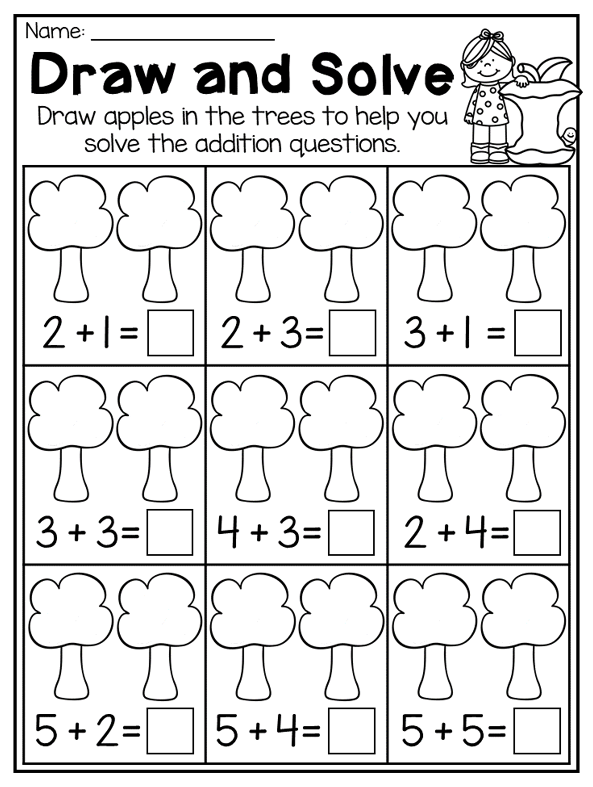 21 Counting Worksheets Preschool Addition