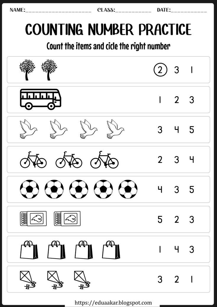 21 Counting Worksheets Preschool Addition