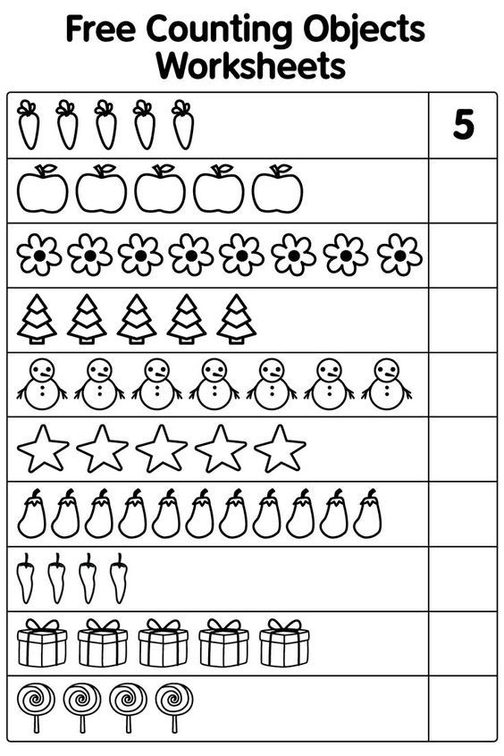 21 Counting Worksheets Preschool Addition