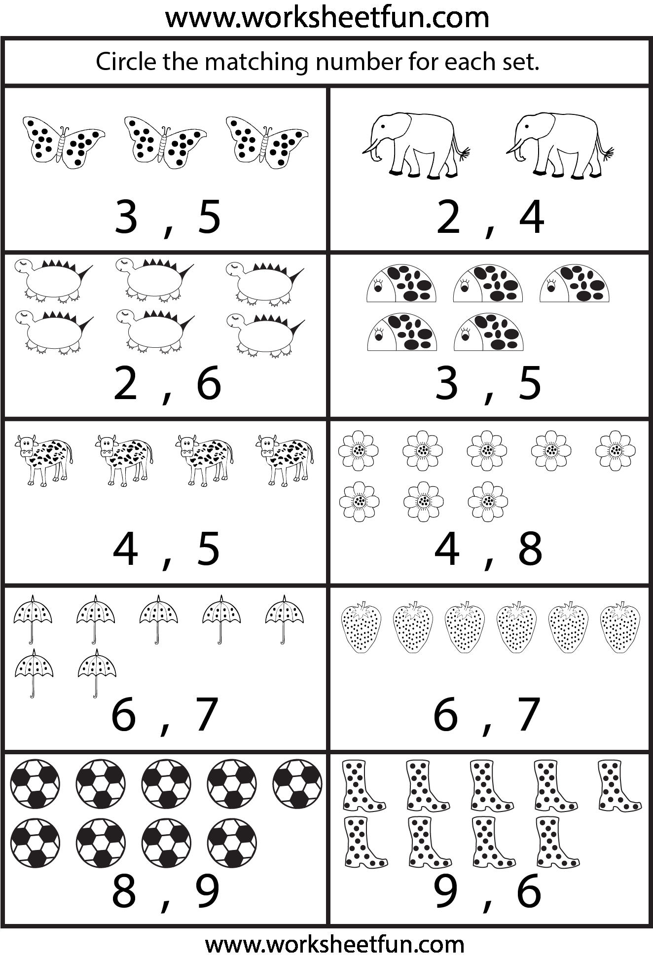 21 Counting Worksheets Preschool Addition