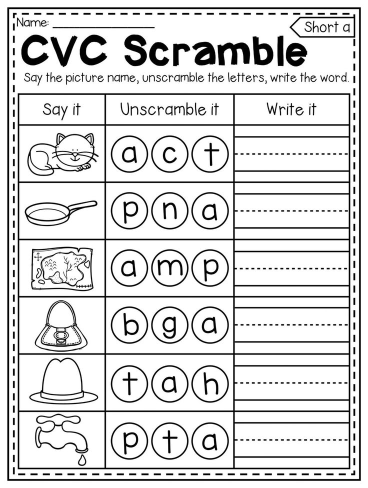 21 Cvc Worksheets Kindergarten Simple Sentences