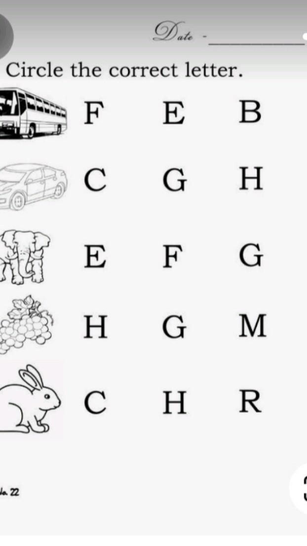21 English Worksheets For Kindergarten Craft