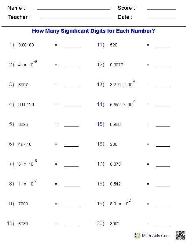 21 Free 9Th Grade Math Worksheets