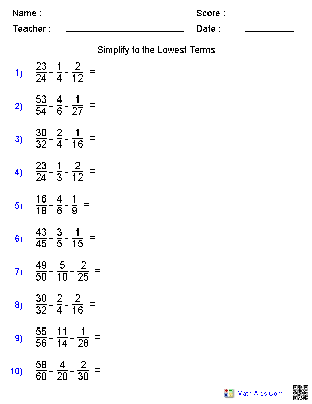 21 Free 9Th Grade Math Worksheets