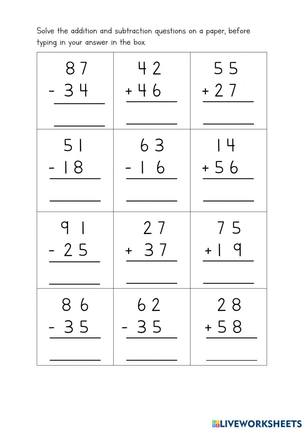 21 Free Double Digit Addition Worksheets Without Regrouping