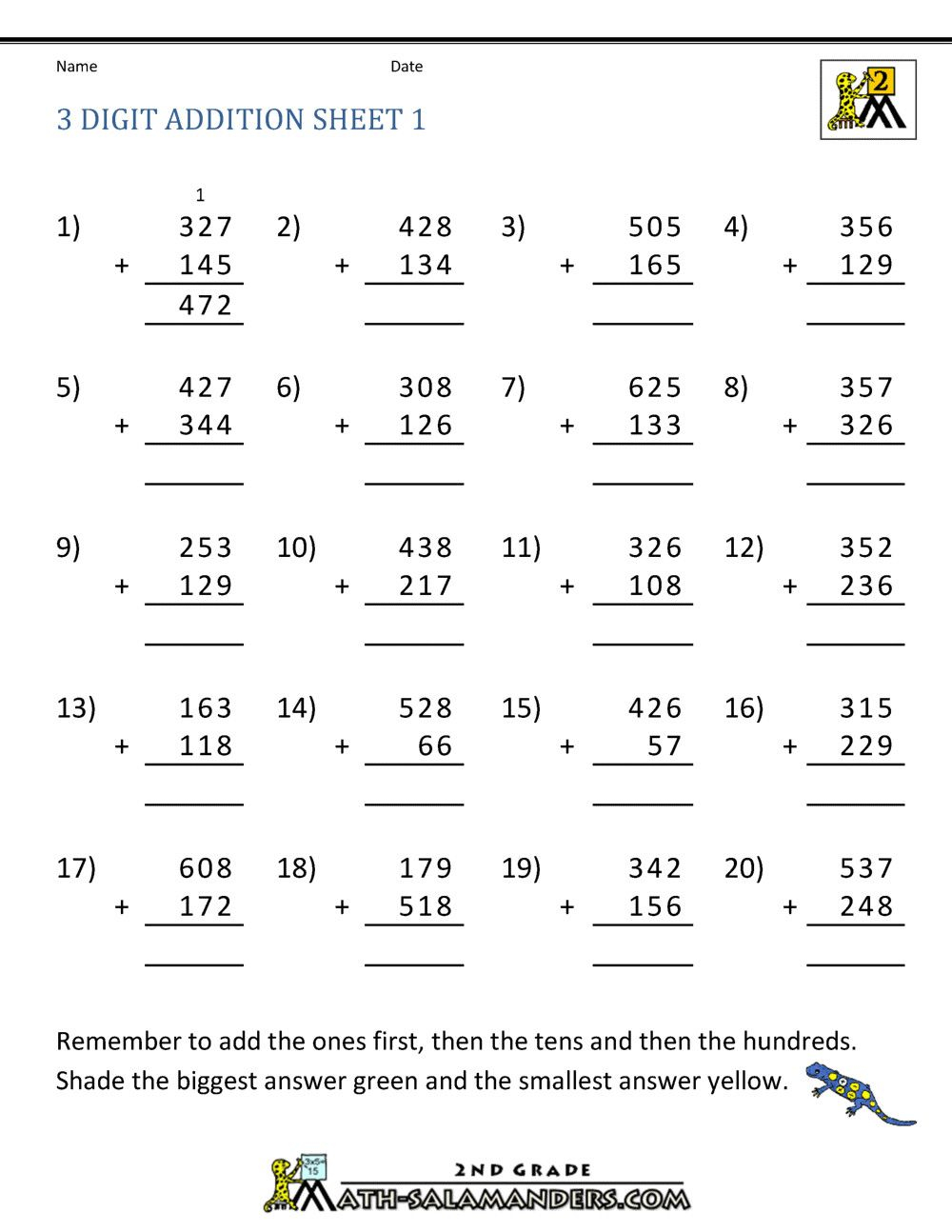 21 Free Double Digit Addition Worksheets Without Regrouping