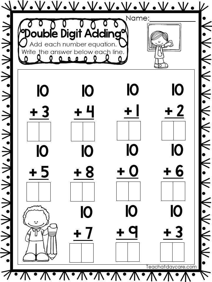 21 Free Double Digit Addition Worksheets Without Regrouping