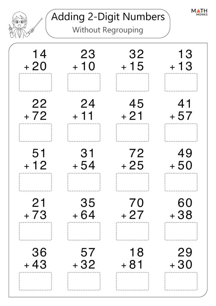 21 Free Double Digit Addition Worksheets Without Regrouping