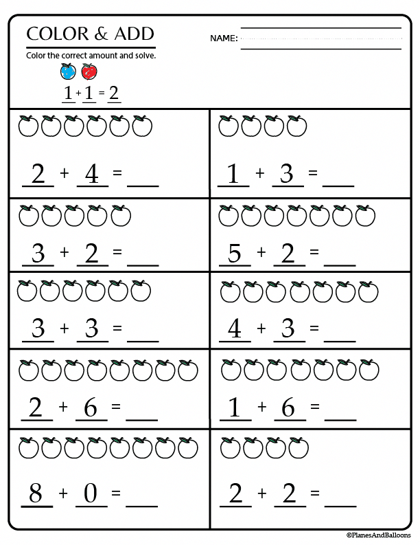 21 Kindergarten Math Worksheets Coloring