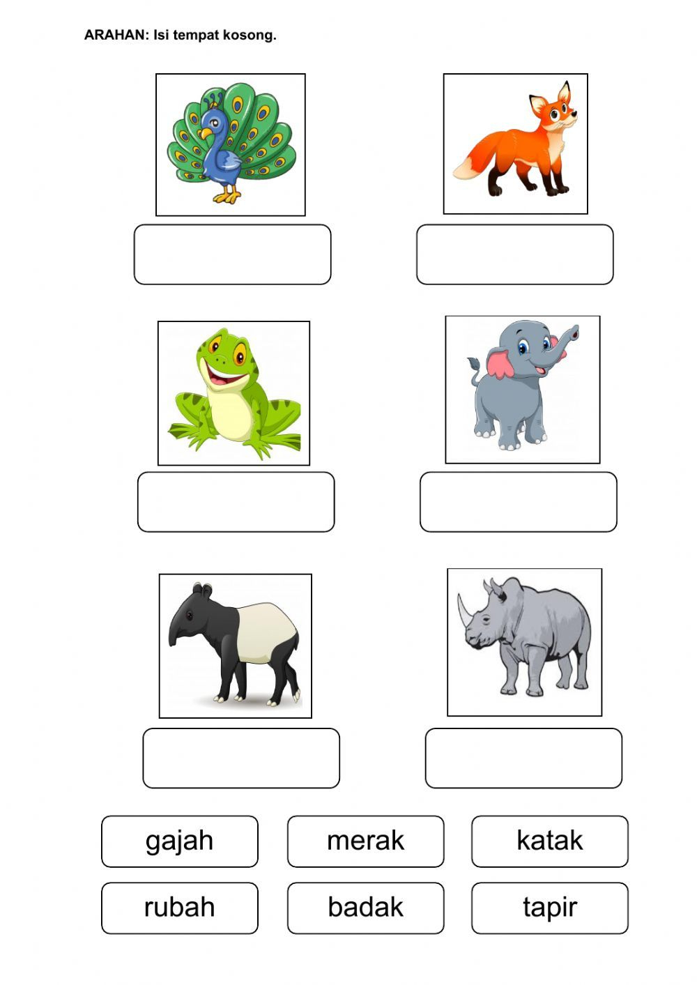 21 Kindergarten Worksheets Bahasa Indonesia