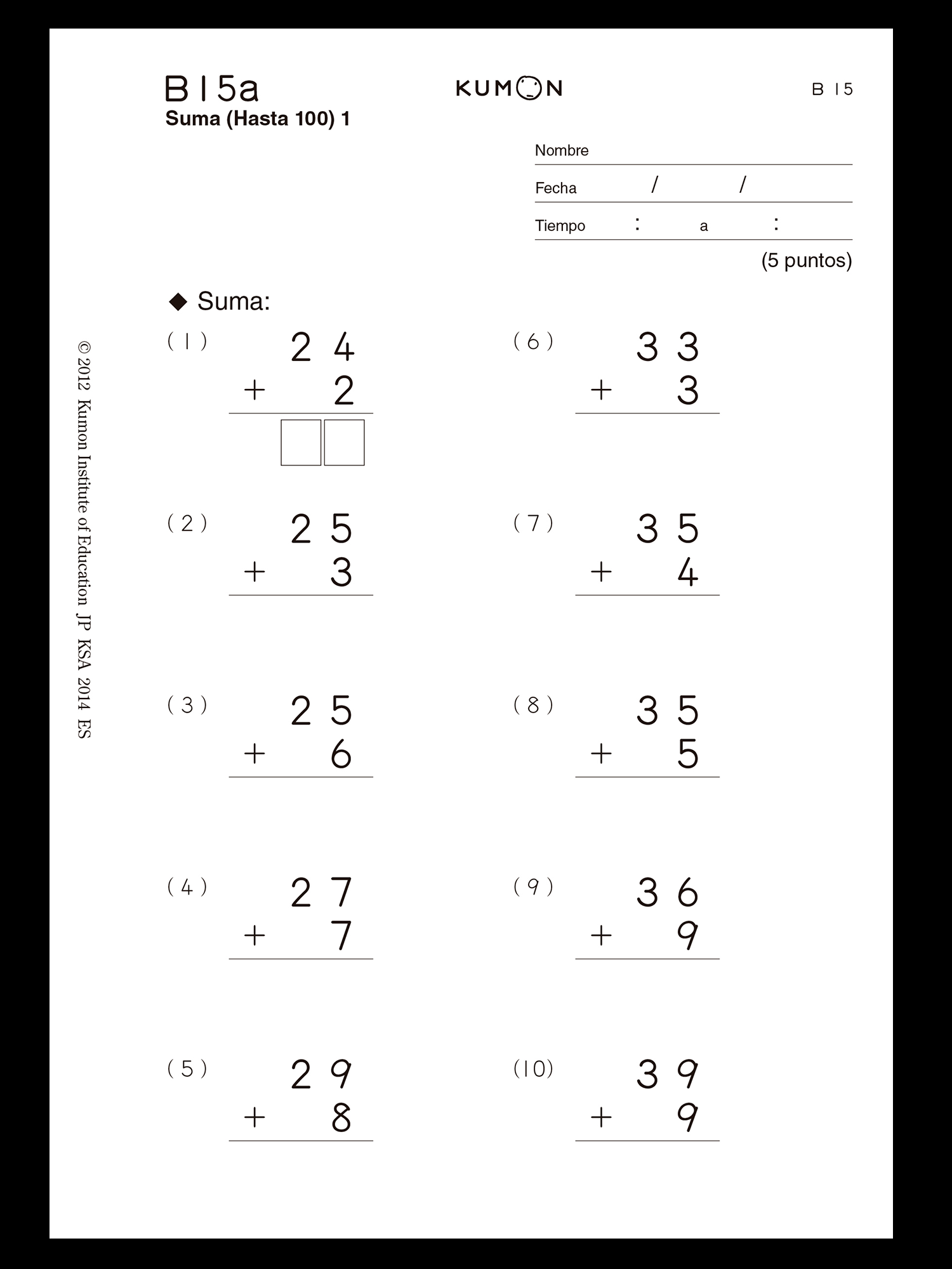 21 Kumon Math Worksheets Grade 3