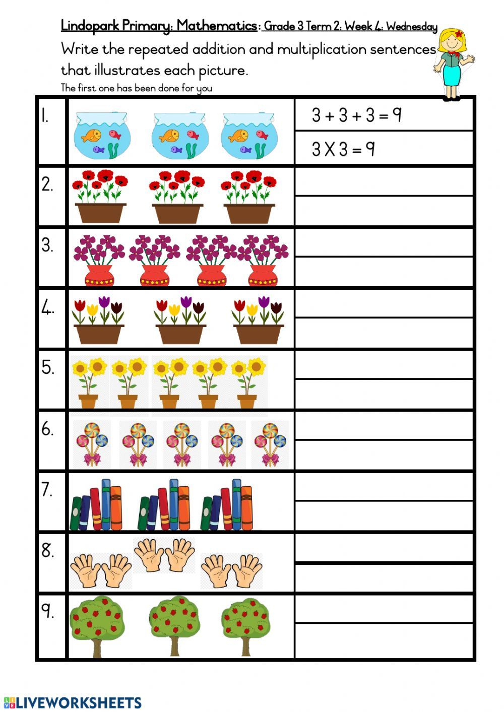 21 Math Multiplication Worksheets For Grade 2