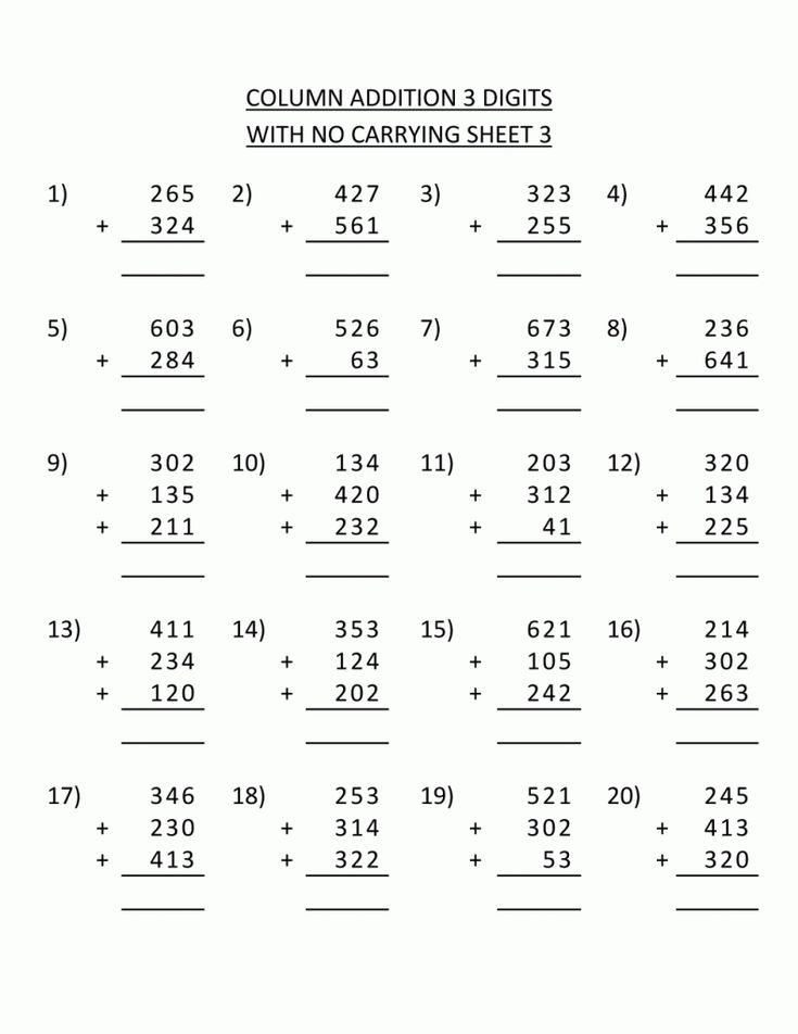 21 Math Worksheets 3Rd Grade