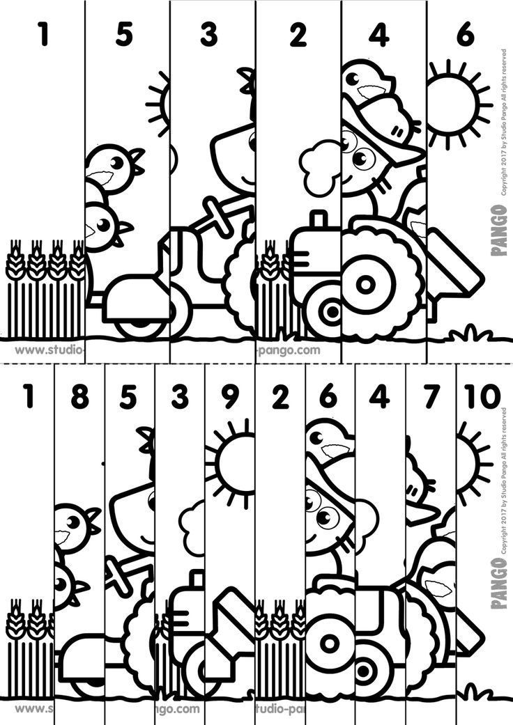 21 Puzzles Worksheets For Kindergarten