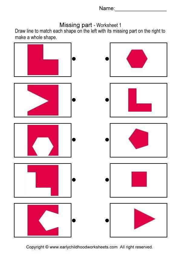 21 Puzzles Worksheets For Kindergarten