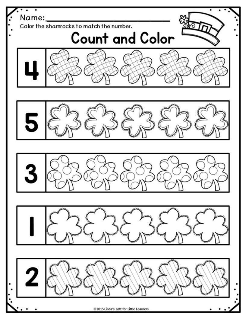 21 St Patricks Day Math Worksheets Preschool