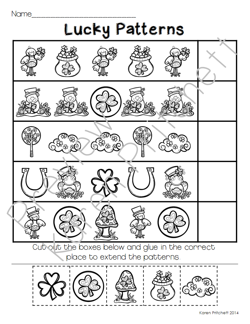 21 St Patricks Day Math Worksheets Preschool