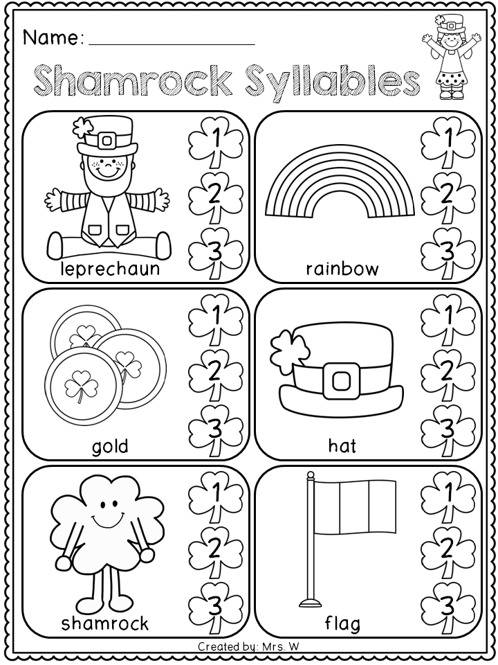 21 St Patricks Day Math Worksheets Preschool