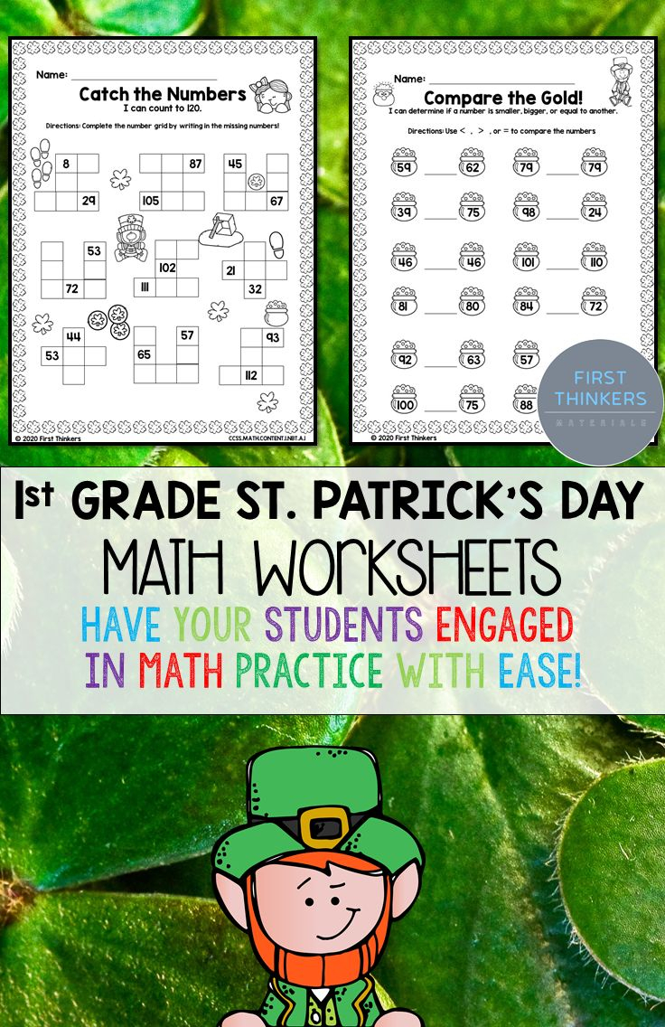 21 St Patricks Day Math Worksheets Preschool