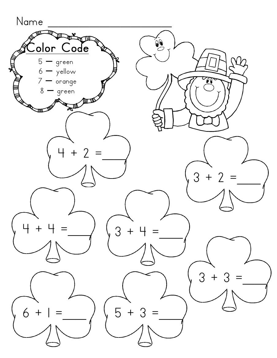 21 St Patricks Day Math Worksheets Preschool