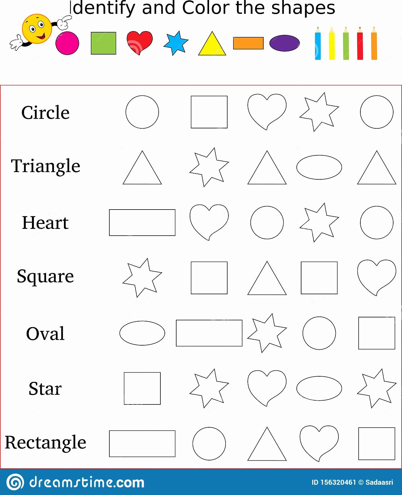 Create Your 30 Effectively Identify Shapes Worksheet Kindergarten