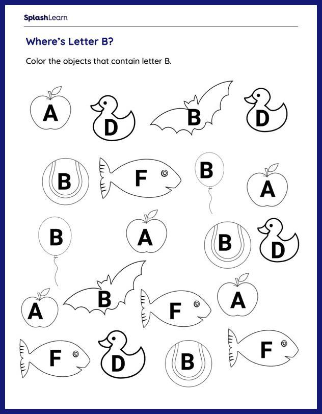 Free Printable Preschool English Worksheets for Kids Online