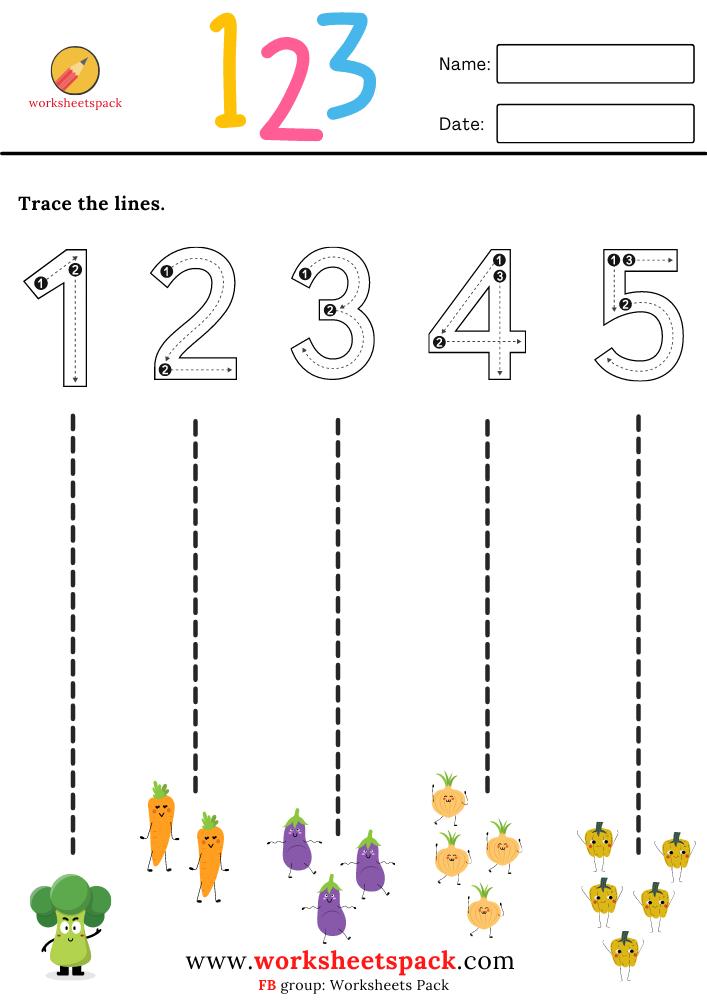 Free Printable Tracing Vertical Lines Worksheets Printable and Online