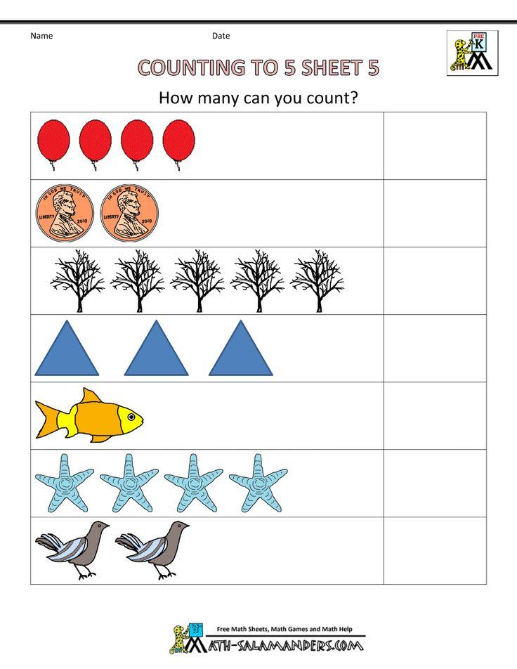 Nursery Maths Worksheets
