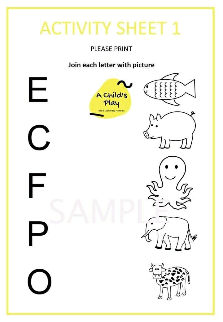 Nursery worksheets Preschool learning activities Nursery worksheets