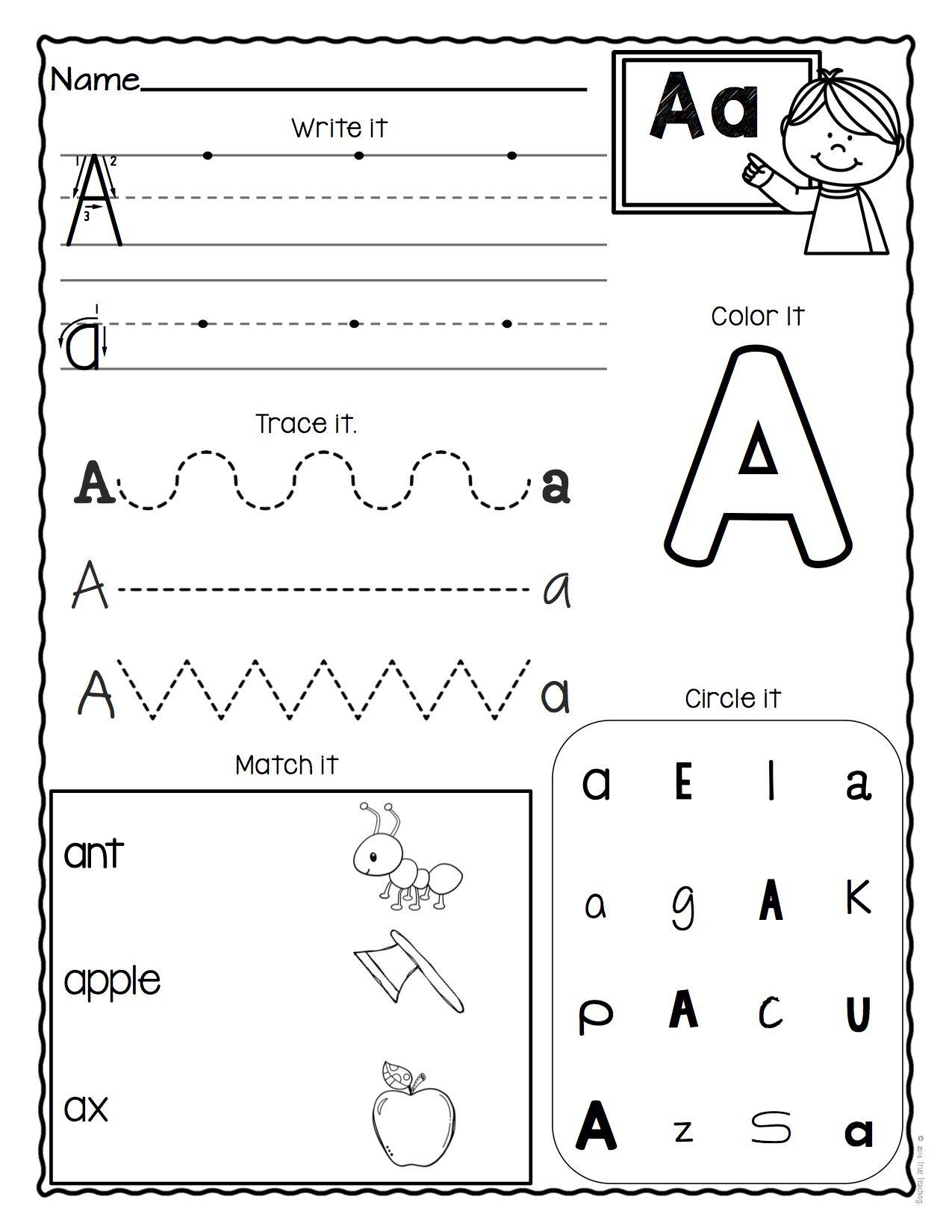 PreK Alphabet Recognition Worksheets AlphabetWorksheetsFreecom