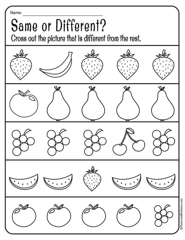 Printable Kids Worksheets For Preschool