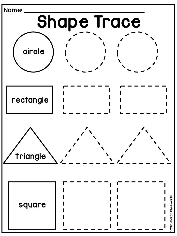 Shapes Preschool Worksheet Shape Worksheets for Preschool