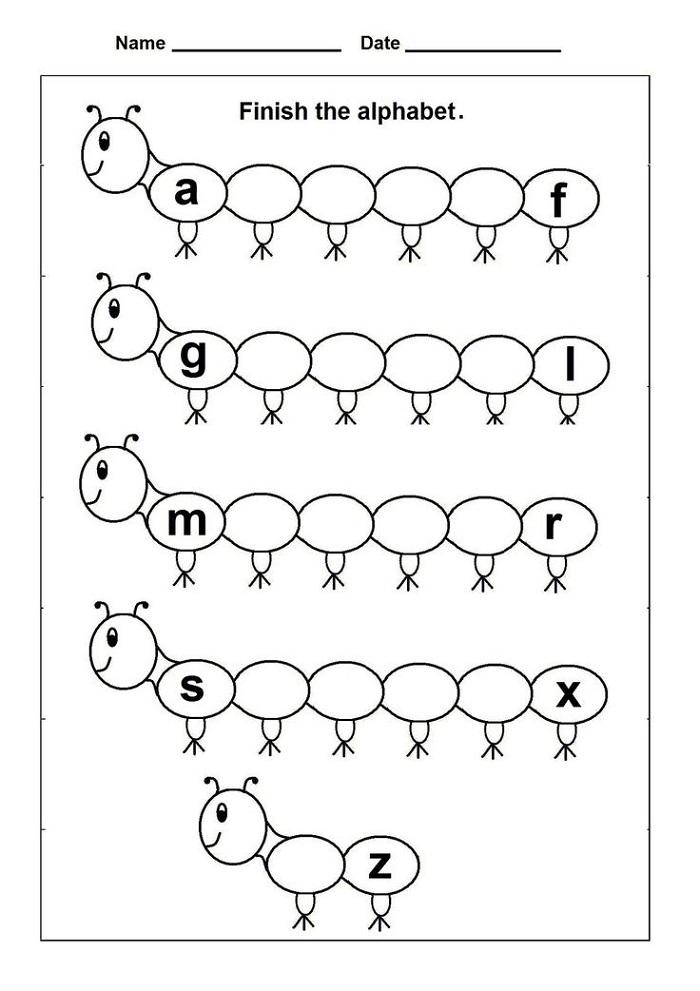 free printable preschool and kindergarten english worksheeets pdfs